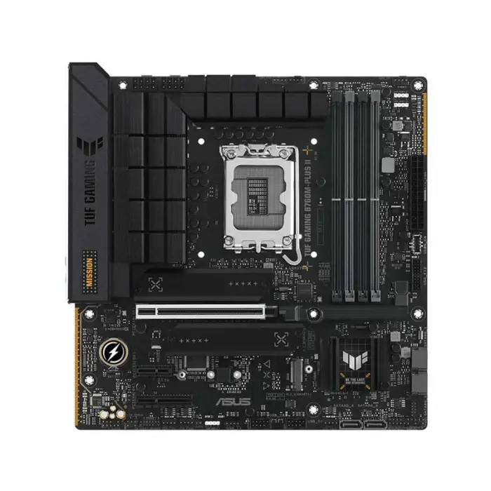 asus-tuf-gaming-b760m-plus-ii-ddr5-12th13th14th-11741777686.webp Asus TUF GAMING B760M-PLUS II DDR5 12th/13th/14th Gen Intel LGA1700 Socket Motherboard