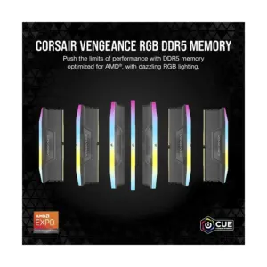 Corsair Vengeance RGB 16GB DDR5 6000MHz Black Heatsink Gaming Desktop RAM #CMH32GX5M2E6000Z36