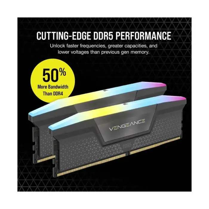 Corsair Vengeance RGB 16GB DDR5 6000MHz Black Heatsink Gaming Desktop RAM #CMH32GX5M2E6000Z36