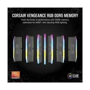 Corsair Vengeance RGB 16GB DDR5 6000MHz Grey Gaming Desktop RAM #CMH32GX5M2B6000Z30K