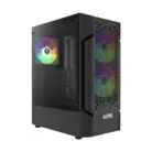 Gamdias AURA GC7 ARGB Mid Tower Black ATX Gaming Desktop Casing with AURA GP250 (250W) PSU