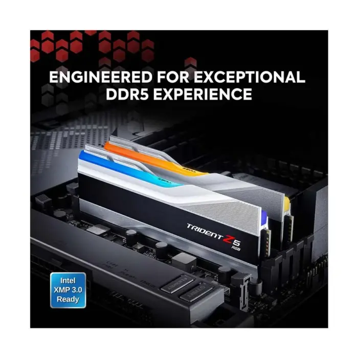 gskill-trident-z5-rgb-16gb-ddr5-6000mhz-silver-21723011670.webp G.Skill Trident Z5 RGB 16GB DDR5 6000MHz Silver Gaming Desktop RAM #F5-6000J3238F16GX2-TZ5RS