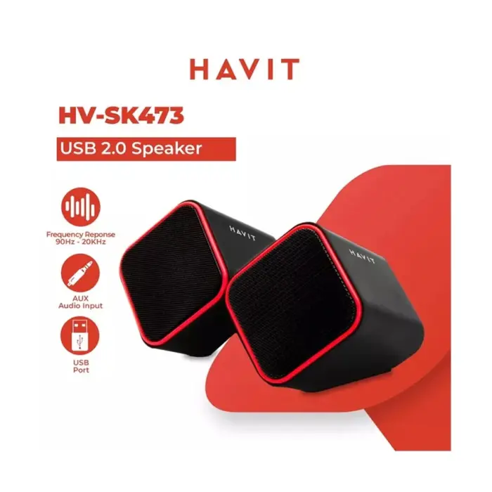 havit-sk473-usb-20-black-red-21724830677.webp Havit SK473 USB 2.0 Black & Red Speaker