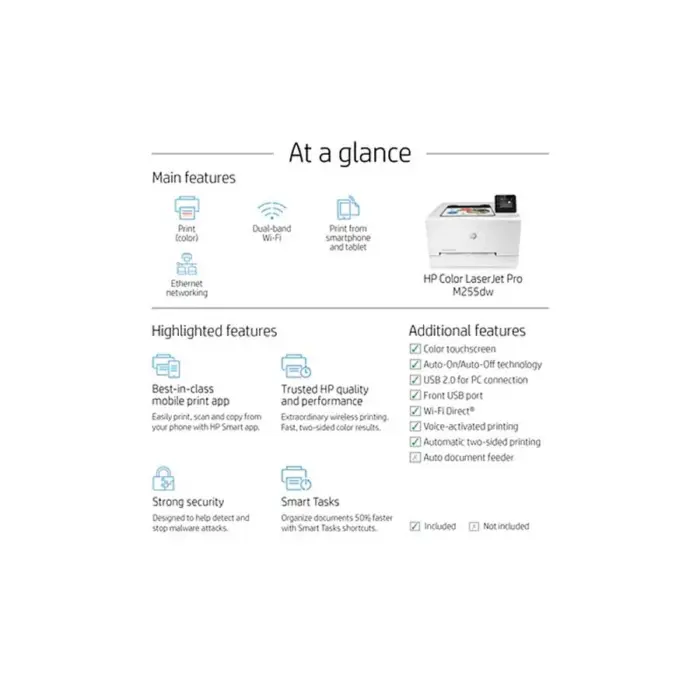 hp-color-laserjet-pro-m255dw-single-function-61653916066.webp HP Color LaserJet Pro M255DW Single Function Color Laser Printer #7KW64A (Unofficial)