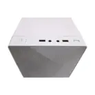 PC Power Shattered Web Mesh Mid Tower White Micro-ATX Desktop Casing with Standard PSU #PP-X2603 WH