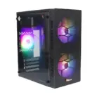PC Power Spider Web Mesh Mid Tower Black Micro-ATX Desktop Casing with Standard PSU #PP-X2601 BK