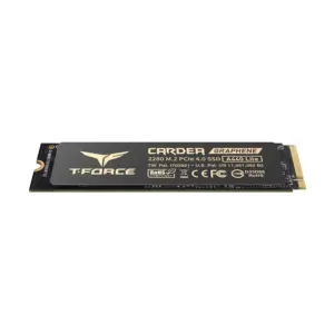 Team T-Force A440 Lite 512GB M.2 2280 PCIe Gen4x4 NVMe Internal SSD with Graphene Sticker Heatsink #TM8FFQ512G0C129