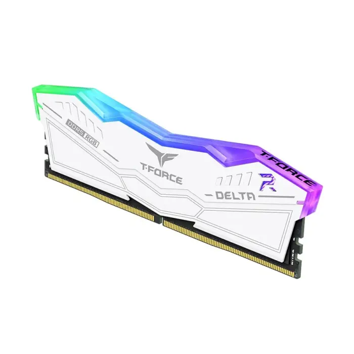team-t-force-delta-rgb-8gb-ddr5-6000mhz-white-41728388320.webp Team T-Force Delta RGB 8GB DDR5 6000MHz White Heatsink Gaming Desktop RAM #FF4D516G6000HC38ADC01